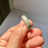 17.3mm A-Grade Natural Floral Jadeite Ring Band No. 161459