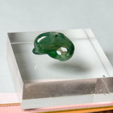 A-Grade Dark Bluish Green Jadeite Dolphin Pendant No. 172970