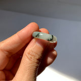 17.2mm A-Grade Natural Floral Jadeite Ring Band No. 161475