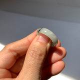 17.2mm A-Grade Natural Floral Jadeite Ring Band No. 161475