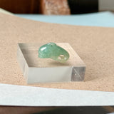 A-Grade Light Bluish Green Jadeite Dolphin Pendant No. 172969