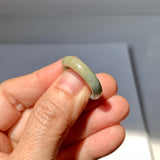 17.2mm A-Grade Natural Bluish Green Yellow Jadeite Ring Band No. 161849