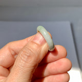 17.2mm A-Grade Natural Bluish Green Yellow Jadeite Ring Band No. 161849