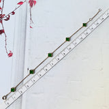 A-Grade Natural Imperial Green Jadeite Petite Clover Bracelet No.190370