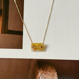 A-Grade Natural Osmanthus Floral Jadeite Tag Pendant No. 172972