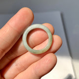 17.2mm A-Grade Natural Bluish Green Yellow Jadeite Ring Band No. 161849