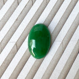 4.05 cts A-Grade Natural Imperial Green Jadeite Oval Cabochon No.130396