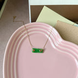 A-Grade Natural Imperial Green Jadeite Tag Pendant No. 172973