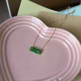 A-Grade Natural Imperial Green Jadeite Tag Pendant No. 172973