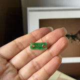 A-Grade Natural Imperial Green Jadeite Tag Pendant No. 172973