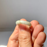 17.2mm A-Grade Natural White Yellow Jadeite Ring Band No. 161870