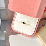 SOLD OUT: 17.9mm Icy A-Grade Natural Imperial Green Jadeite Petite Dolly Ring No.162328