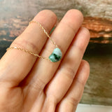A-Grade Natural Imperial Floral Jadeite Jelly Bean Pendant No.172945