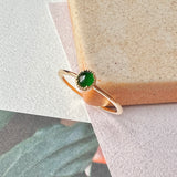 16.1mm Icy A-Grade Natural Imperial Green Jadeite Petite Dolly Ring No.162329
