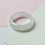 SOLD OUT: 18.3mm A-Grade Natural Light Lilac with Green Jadeite Abacus Ring Band No.162345