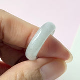 SOLD OUT: 18.3mm A-Grade Natural Light Lilac with Green Jadeite Abacus Ring Band No.162345