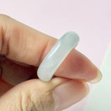 SOLD OUT: 18.3mm A-Grade Natural Light Lilac with Green Jadeite Abacus Ring Band No.162345