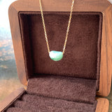 A-Grade Natural Imperial Floral Jadeite Jelly Bean Pendant No.172946