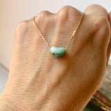 A-Grade Natural Imperial Floral Jadeite Jelly Bean Pendant No.172946
