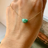 A-Grade Natural Imperial Floral Jadeite Jelly Bean Pendant No.172946