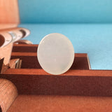 4.85 cts A-Grade Natural White Jadeite Oval Cabochon No.130151