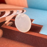 4.85 cts A-Grade Natural White Jadeite Oval Cabochon No.130151