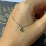 Icy A-Grade Imperial Green Jadeite Petite Dolly Pendant (White) No.172641