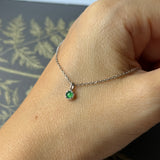 Icy A-Grade Imperial Green Jadeite Petite Dolly Pendant (White) No.172641