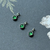 Icy A-Grade Imperial Green Jadeite Petite Dolly Pendant (White) No.172641
