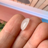 4.7cts A-Grade Natural White Jadeite Oval Cabochon No.130152