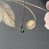 Icy A-Grade Imperial Green Jadeite Petite Dolly Pendant (Rose) No.172642