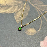 Icy A-Grade Imperial Green Jadeite Petite Dolly Pendant (Rose) No.172642