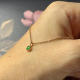 Icy A-Grade Imperial Green Jadeite Petite Dolly Pendant (Rose) No.172642