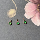 Icy A-Grade Imperial Green Jadeite Petite Dolly Pendant (Rose) No.172642