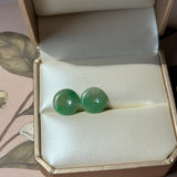 A-Grade Natural Imperial Green Jadeite Donut Pair No.180855