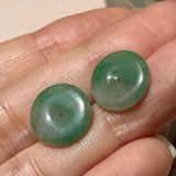 A-Grade Natural Imperial Green Jadeite Donut Pair No.180855