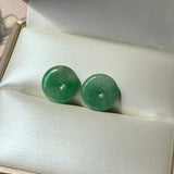 A-Grade Natural Imperial Green Jadeite Donut Pair No.180854