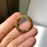 17.7mm A-Grade Natural Brown Jadeite Ring Band No. 161886