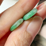 A-Grade Natural Imperial Green Jadeite Donut Pair No.180854
