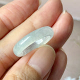 16.6mm Icy A-Grade Natural Light Green Jadeite Ring Band No. 162645