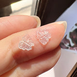 Icy 0.75 cts A-Grade Natural Jadeite Butterfly (Pair) No.180657