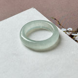 16.8mm Icy A-Grade Natural Light Green Jadeite Ring Band No. 162644