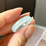 16.8mm Icy A-Grade Natural Light Green Jadeite Ring Band No. 162644