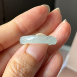 16.8mm Icy A-Grade Natural Light Green Jadeite Ring Band No. 162644