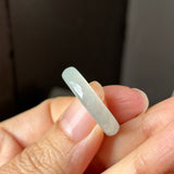 16.8mm Icy A-Grade Natural Light Green Jadeite Ring Band No. 162644