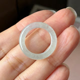 16mm Icy A-Grade Natural Light Green Jadeite Ring Band No. 162643