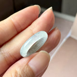 16mm Icy A-Grade Natural Light Green Jadeite Ring Band No. 162643