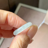 16mm Icy A-Grade Natural Light Green Jadeite Ring Band No. 162643