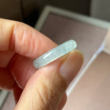 16mm Icy A-Grade Natural Light Green Jadeite Ring Band No. 162643