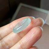 16mm Icy A-Grade Natural Light Green Jadeite Ring Band No. 162643